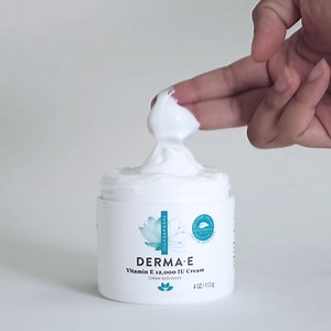 1.1K views · 63 reactions | Replenish moisture, soften and soothe with our Vitamin E Cream! This multi-purpose daily face and body formula helps moisturize and protect skin while fighting free radical damage. You can use this moisturizer day or night! When's your favorite time to use it? #dermae #skincare #antiaging #skincareroutine #vegan #crueltyfree | DERMA E | Facebook
