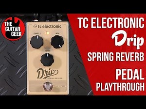 TC Electronic Drip Spring Reverb - Pedal Playthough SURF IN A BOX