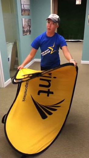 How to Fold up an A Frame Pop Up Banner