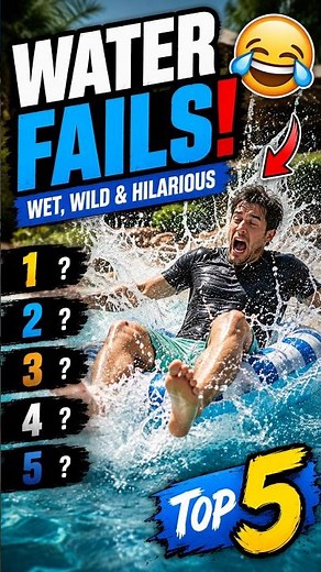 Funniest Water Fail Moments #comedy #funny #funnyvideos #thebigfive #water #top5 #top5ranking
