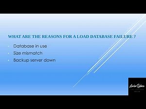 Sybase What are the reasons for a load database failure