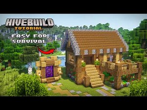 Easy Survival House Tutorial in Minecraft | Perfect Starter Base