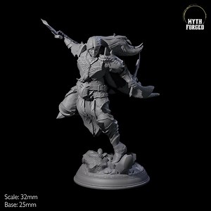 Amazing Female Elf Fighter Miniature D&D, Dungeons and Dragons, Pathfinder and Many Other Tabletop Games - Etsy