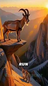 Tiger Tries to Catch Goat… Ends Up Terrified 😱🐐 #facts #animalfacts #animals