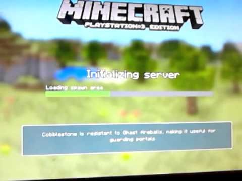 PlayStation 3. How to do 2 player minecraft