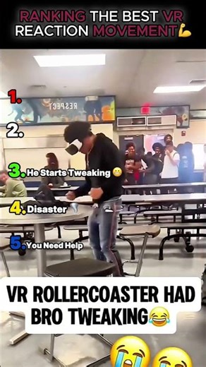 Ranking The Best VR Reaction Movement #funny #vr #hilariousfails #comedy #shorts