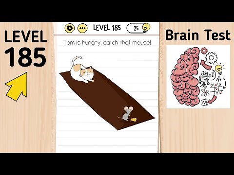 Brain Test Level 185 Tom Is Hungry, Catch That Mouse!
