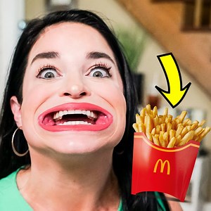Can She Beat The French Fry World Record?! 🍟 | PrestonPlayz