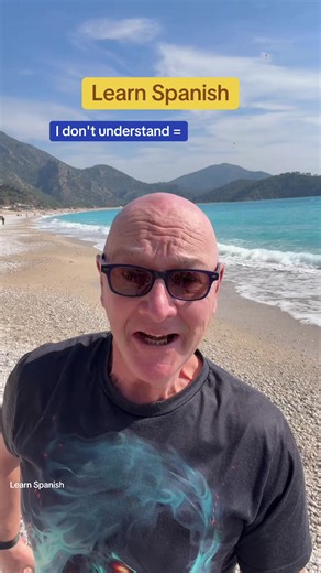Learn Spanish fast. #learnspanishSpanish lesson today is how to say I DON'T UNDERSTAND in Spanish #Spanish #FYP #spanishphrases #spanishlanguage Learnspanishdaily is a fantastic TikTok account dedicated to everyone wanting to learn Spanish. These beginner Spanish videos teach lots of spanish words and phrases. There are lots of spanish lessons to help you learn Spanish quickly. To learn spanish fast you have to learn spanish daily and my spanish videos do just that because there is a new one eve