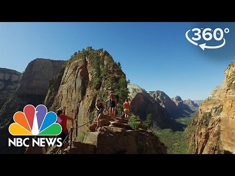 Experience The Heights Of Angels Landing In Utah’s Zion National Park | 360 Video | NBC News