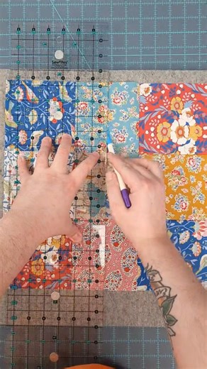 Part 5 | The Disappearing Nine Patch quilt block is my go to block when I want to work on something that looks complex, but is actually quite simple. Fabric collection used is Jubilee by Tilda Fabrics. Available on our site. Happy National Quilting Month 💛 - Brian Video by Sewing Parts Online ❤️ #quilting #beginnerquilting #homesteading #hobby #sewing #quiltblock #howtosew #relaxing | Love USA Quilters