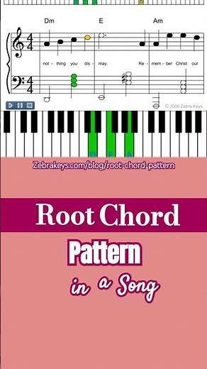 How to play a song using " Root Chord" Pattern