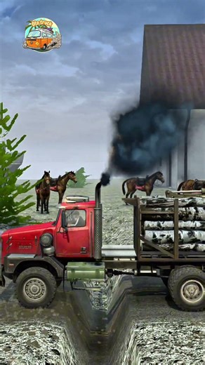 SPINTIRES MUDRUNNER : Driver Skills | Logging Truck vs Speed Bumps : Daily Short 26