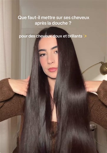 Ma routine cheveux brillants ✨ #cheveux #routine