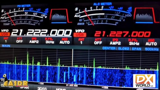 3D2CCC Conway Reef 15SSB - recorded by EA1DR for DX-World https://www.dx-world.net/3d2ccc-conway-reef/ | DX-World