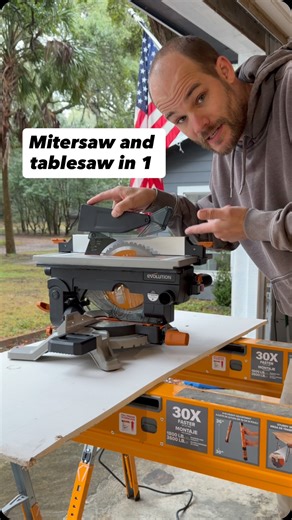 Micah Qualls • Construction • Tools • Reviews • DIY | This saw is from @evolutionpowertools_usa Tool name- Evolution R8MTS 8-1/4” Convertible Miter Table Saw Need a link? Just comment the... | Instagram