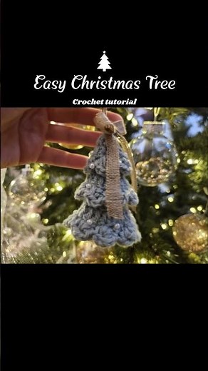 Crochet This in 20 Minutes! 🎄 Cute Christmas Tree Ornament