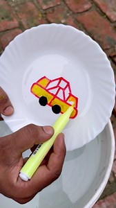 1.8M views · 6.3K reactions | How to draw Car on Plate With Floating Pen | AP Drawing | Facebook