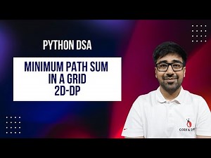 DSA in Python - Minimum Path Sum | 4 Grid DP Approaches | LeetCode 64 | Part 198 [Hindi]
