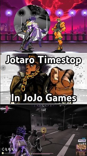 Jotaro Timestop in JoJo Games