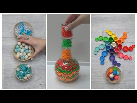 Hypnotic Bead Reversal, Xylophone Magic, Sorting Balls, ASMR Bead Tower, Marble Run Relaxation