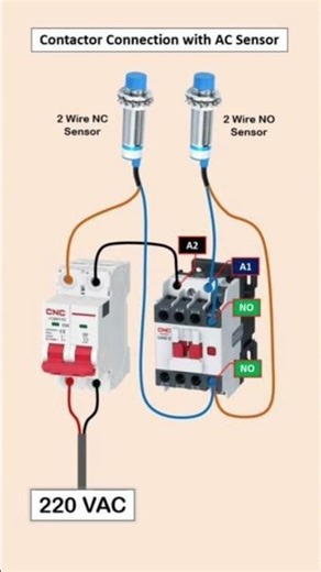 Electrical Technician on Instagram: "#2Wire Proximity AC Sensor #circuit