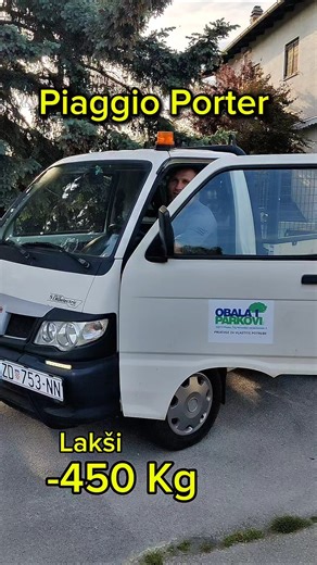 Piaggio Porter -450 Kg lakši (lighter) #piaggioporter #piaggioape #evconversion #commercialvehicles