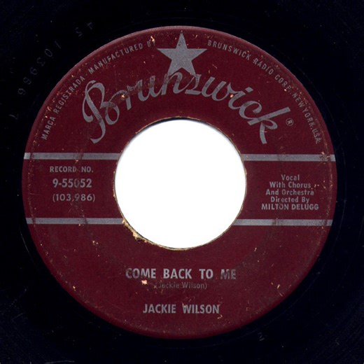 Jackie Wilson - Come Back To Me / To Be Loved