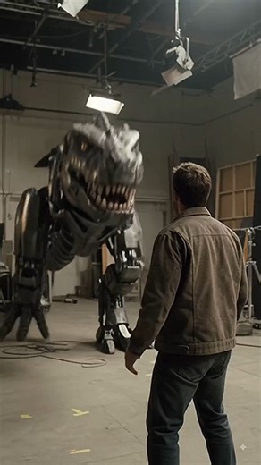 Chris Pratt got eaten by the real T-Rex 😱 | Jurassic World BTS