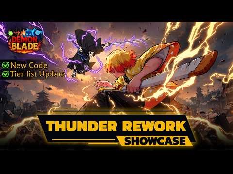 Demon Blade | THUNDER REWORK | Skill Showcase | Roblox