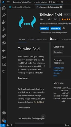 Cleaner Tailwind CSS classes with 'Tailwind Fold'