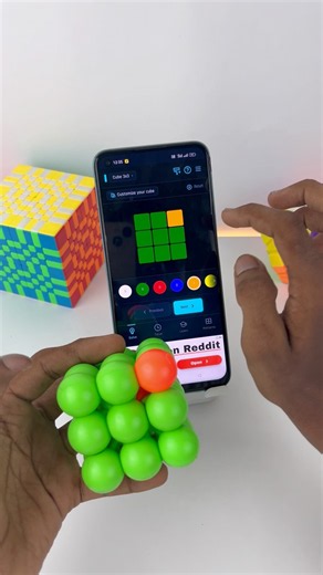 Digital AI cube solver apk | part 2 | Can AI solve this force cube #shorts #youtubeshorts #trending