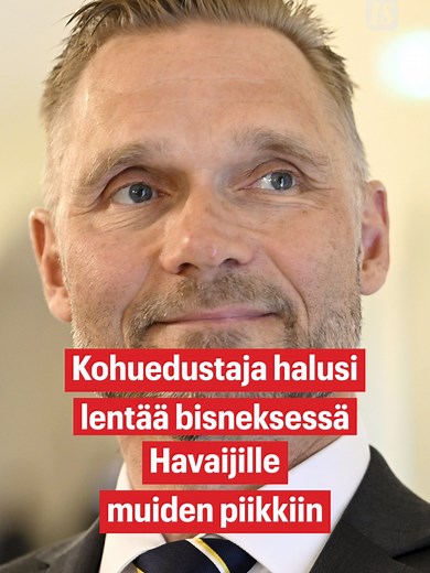 Perussuomalaisten kansanedustaja Tomi Immonen halusi matkustaa Havaijille Naton parlamentaariseen yleiskokoukseen bisnesluokassa veronmaksajien rahoilla. Immonen oli järjestänyt sekä matkan alkupäähän että loppupäähän itselleen vapaapäiviä. Eduskunta torppasi Immosen aikomukset. Toimittaja: Katri Pulkkinen #eduskunta #uutiset #iltasanomat #perussuomalaiset