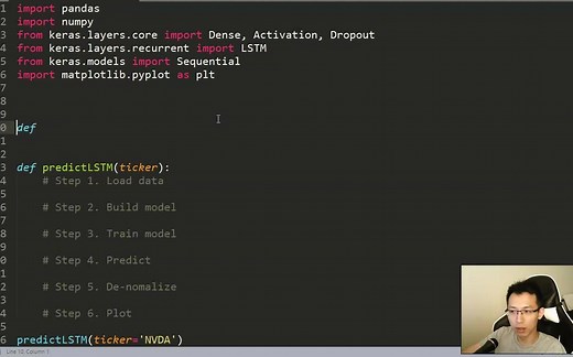 Python股票自动交易从零开始~第八集~深度学习预测股价