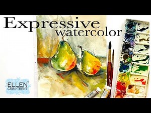 Expressive Watercolor Tutorial/ Watercolor painting ideas