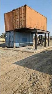 container house transformation in 60 seconds #before&after #diy