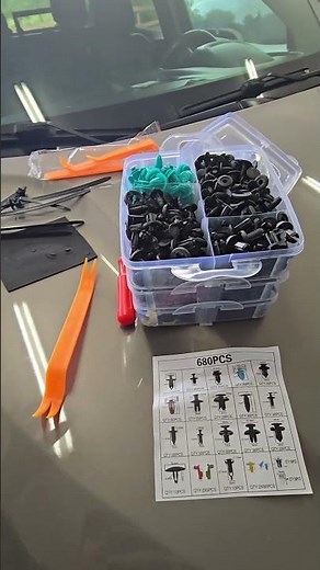 Complete Kit to remove and install Push Retainer Clips & clip fasteners, includes removal tools