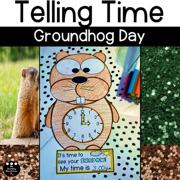 Groundhog Telling Time Clock Craft