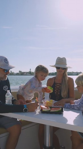 1.5K views · 13 reactions | The bow of the Heritage 261 is perfect for meals with the family or lounging on the sandbar. #heritage261 #sportsmanboats | Sportsman Boats | Facebook