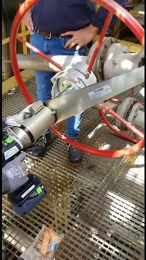 Effortless Valve Operation in a Power Plant with modec Portable Valve Actuator 😎