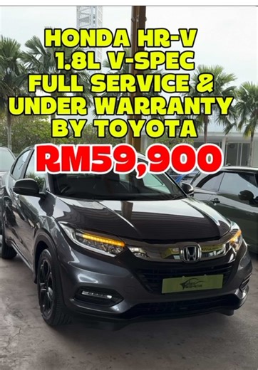 HONDA HR-V 1.8L V-SPEC TAHUN 2020 Under Warranty & Full Record Service By Honda Condition👍 Engine: 1.8 L i-VTEC SOHC petrol, naturally aspirated Displacement: ~1,799 cc Max Power: ~142 PS (≈140 hp) @ 6,500 rpm Max Torque: ~172 Nm @ 4,300 rpm Transmission: CVT automatic (Continuously Variable Transmission) Drive: Front-wheel drive (FWD) Keyless entry & push-start button Automatic climate control 7″ touchscreen infotainment Bluetooth / USB connectivity ECO drive mode Paddle shifters on steering (