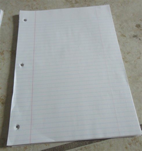 How to Organize your Surplus College-Ruled Notebook Papers
