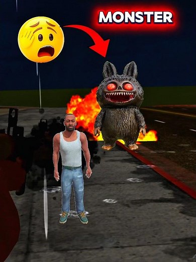 Teddy Monster Attacked NPC #gta
