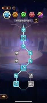 Slime Castle: Tower of Elements Research Upgrades for the Water Element #31-40