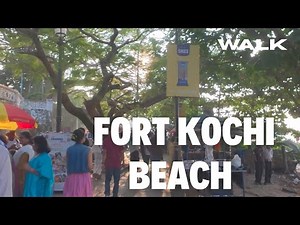 Fort kochi Beach Sunset Walking Tour 2025 | 4k Beach Walking | Kochi |Kerala | India