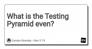 What is the Testing Pyramid even?