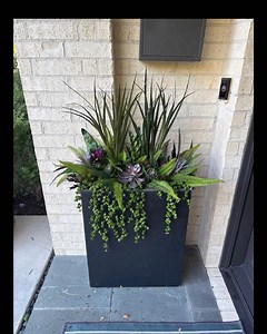 Faux Succulent Window Box Filler, Summer WindowBox with Succulents and Ferns, Long Succulent Arrangement - Etsy.de