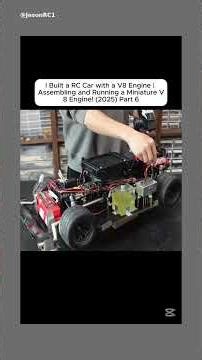 I Built a RC Car with a V8 Engine Assembling and Running a Miniature...