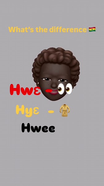 Hyɛ vs Hwɛ vs Hwee explained 🇬🇭 Hyɛ = wear/put on Hwɛ = lool/watch Hwee = Nothing/Insignificant #Twi #learntwi #speaktwi #commonwords #commontwiwords #Akan #learntwighana #ghanaianlanguagetolearn #learnakan #twiphrase