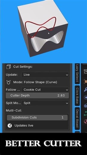 Better cutter curve cut shorts